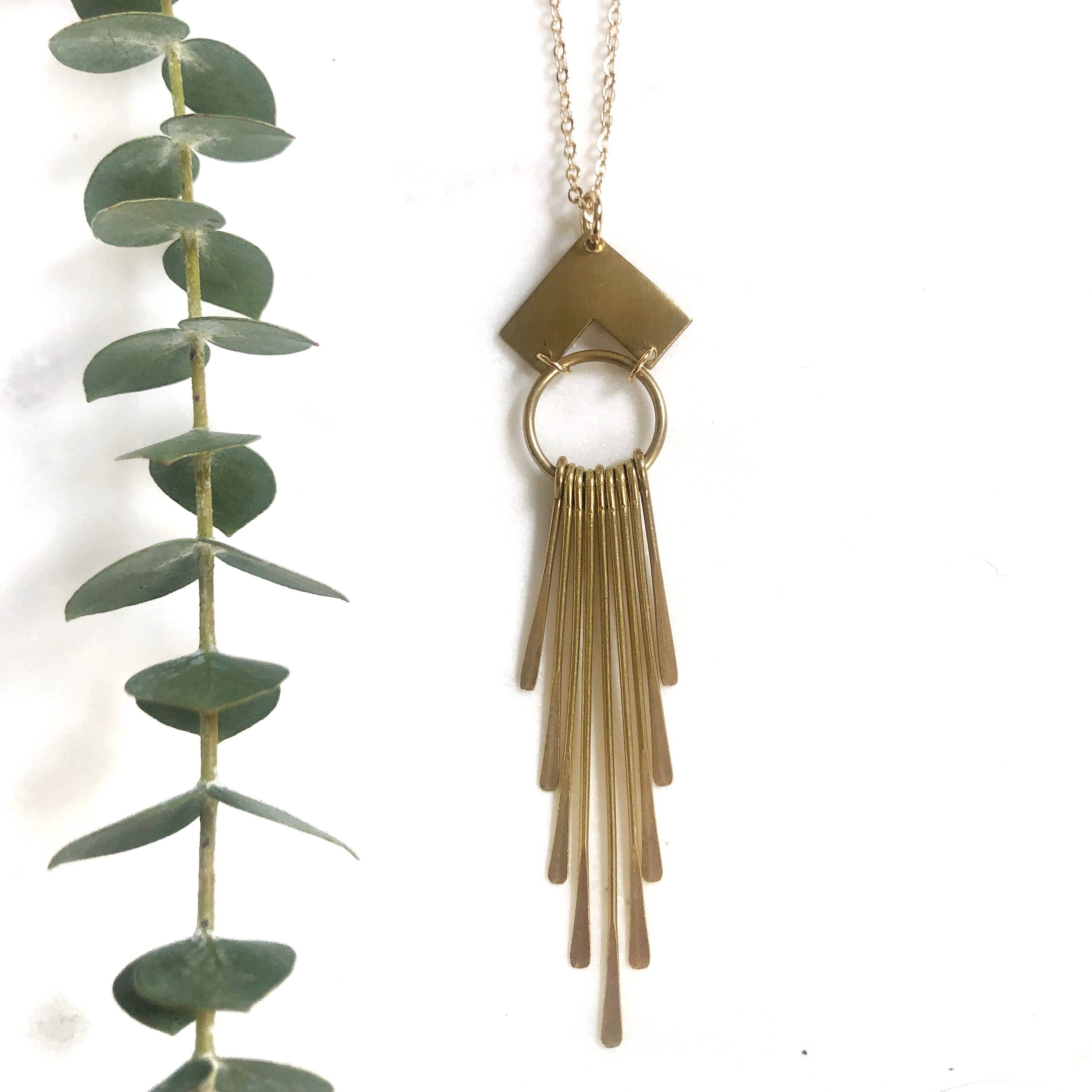 GeoMetricGem - Wholesale Pendant/Charm Necklace - New River Necklace0