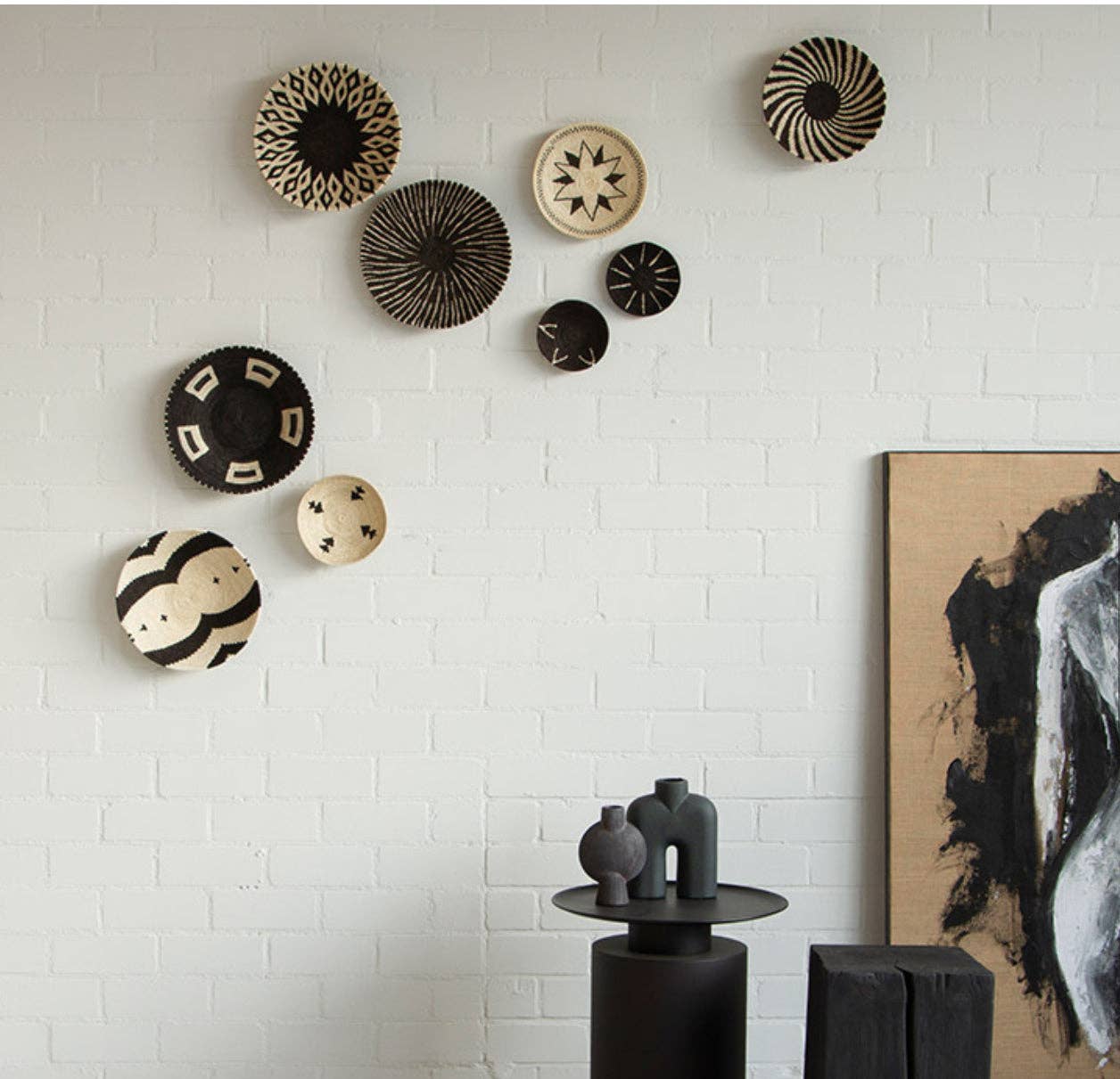 The African Home Goods - Wholesale Basket - HANDWOVEN SISAL ZIENZELE BASKET 9"-10” # 631