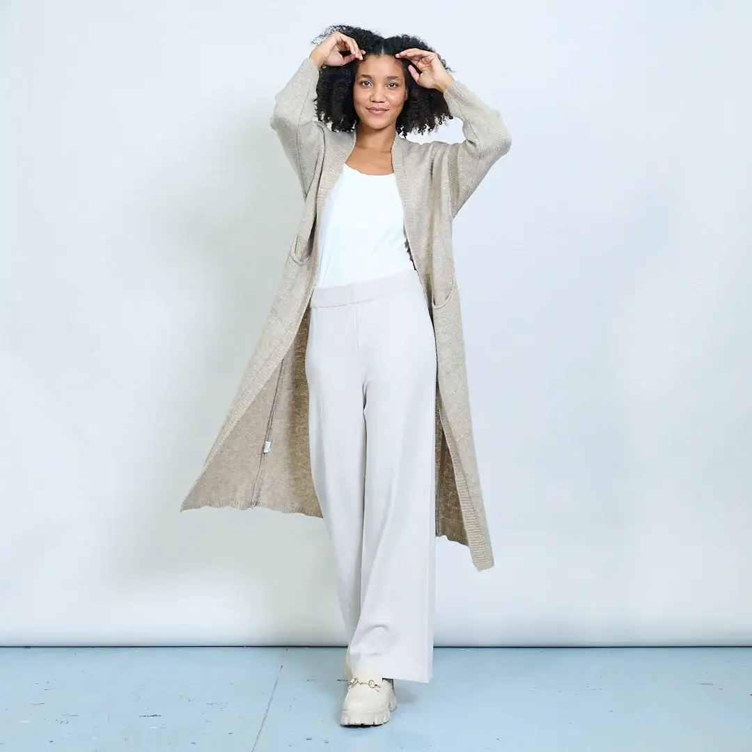 AMELÉ - Vente Cardigan – femme - Cardigan long en maille4