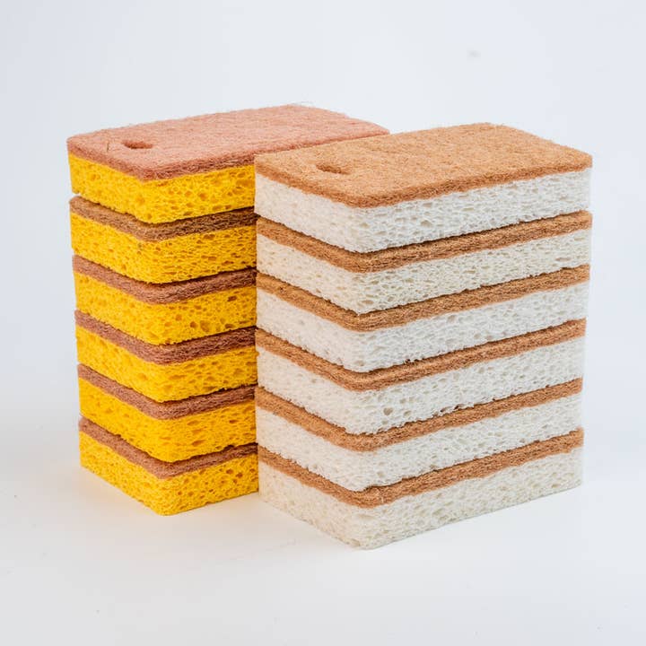 Spugna Biodegradabile in Guscio di Cocco e Cellulosa per la vendita all'ingrosso da parte di EcoFreax