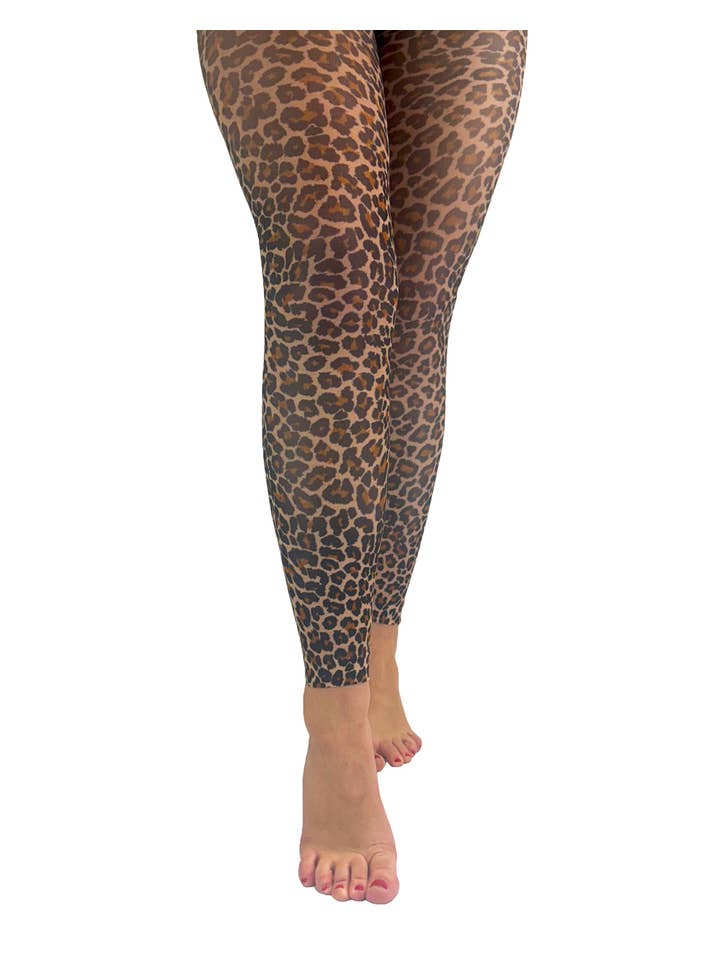 Pamela Mann – Engroshandel Tights - Dame – Små leopardmønstrede strømpebukser uden fødder