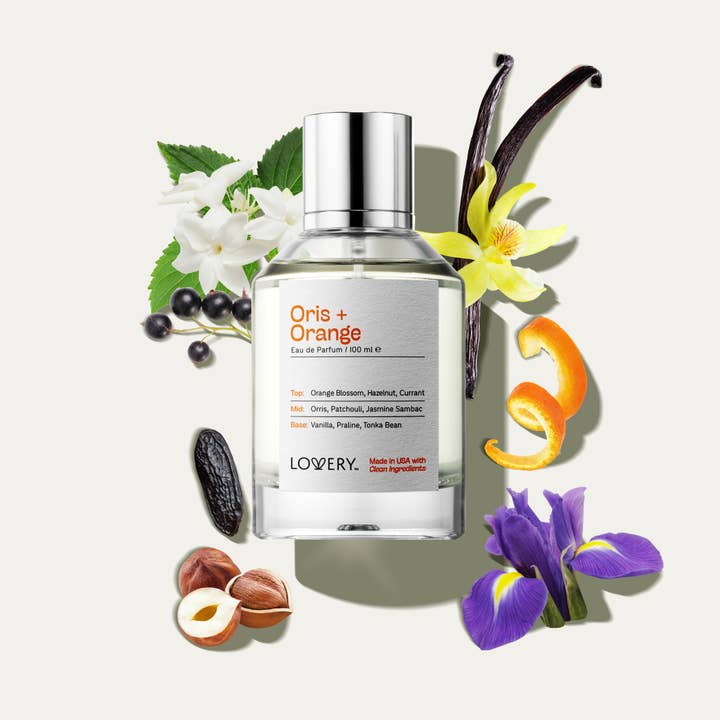 Lovery - Wholesale Perfume/Eau de Toilette - Oris and Orange Blossom Eau de Parfum, Made in USA 3.4 oz