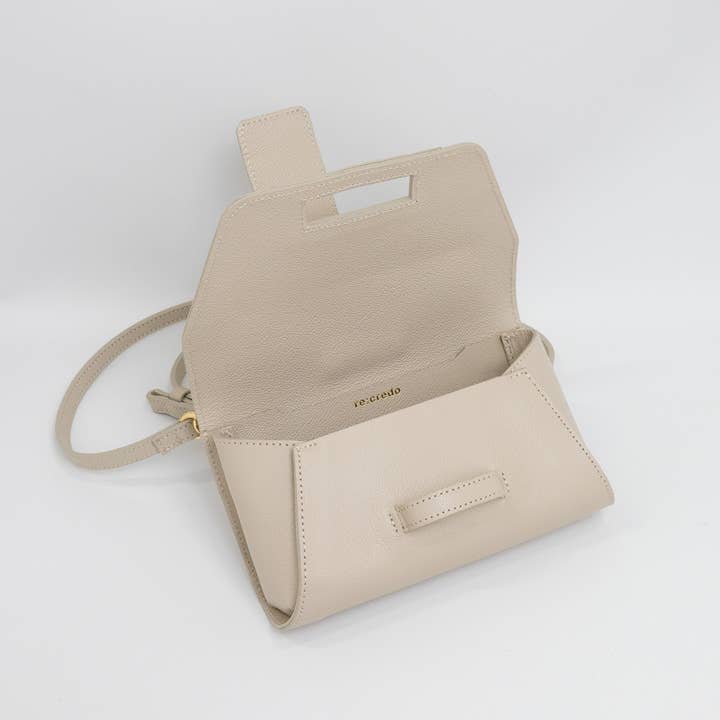 Unofuku - Wholesale Shoulder Bag - Women's - re:credo Noemi 4-Way Shoulder Bag (Beige)4