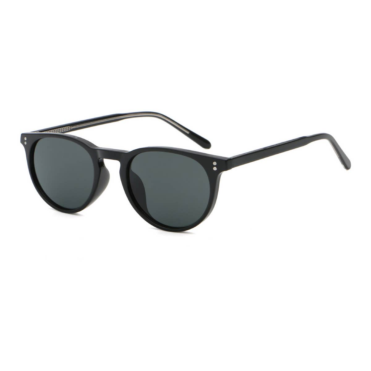 ACCITY - Wholesale Sunglasses - Unisex - FASHIONABLE FAUX ACETATE ROUND FRAME SUNGLASSES_CWASG05069