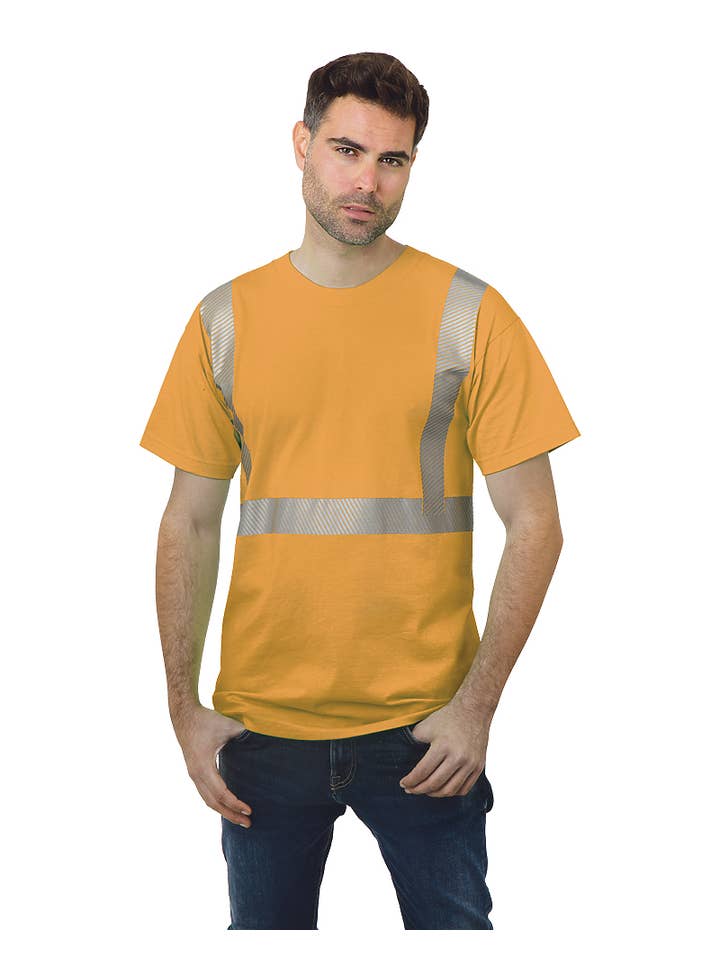 AST Sportswear - Wholesale Safety shirt – Men's - Hi Vis Tee 100 % Co Segmented13