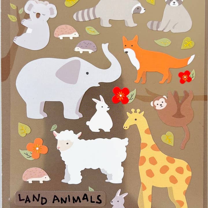 BCmini - Wholesale Sticker - LAND ANIMAL STICKERS