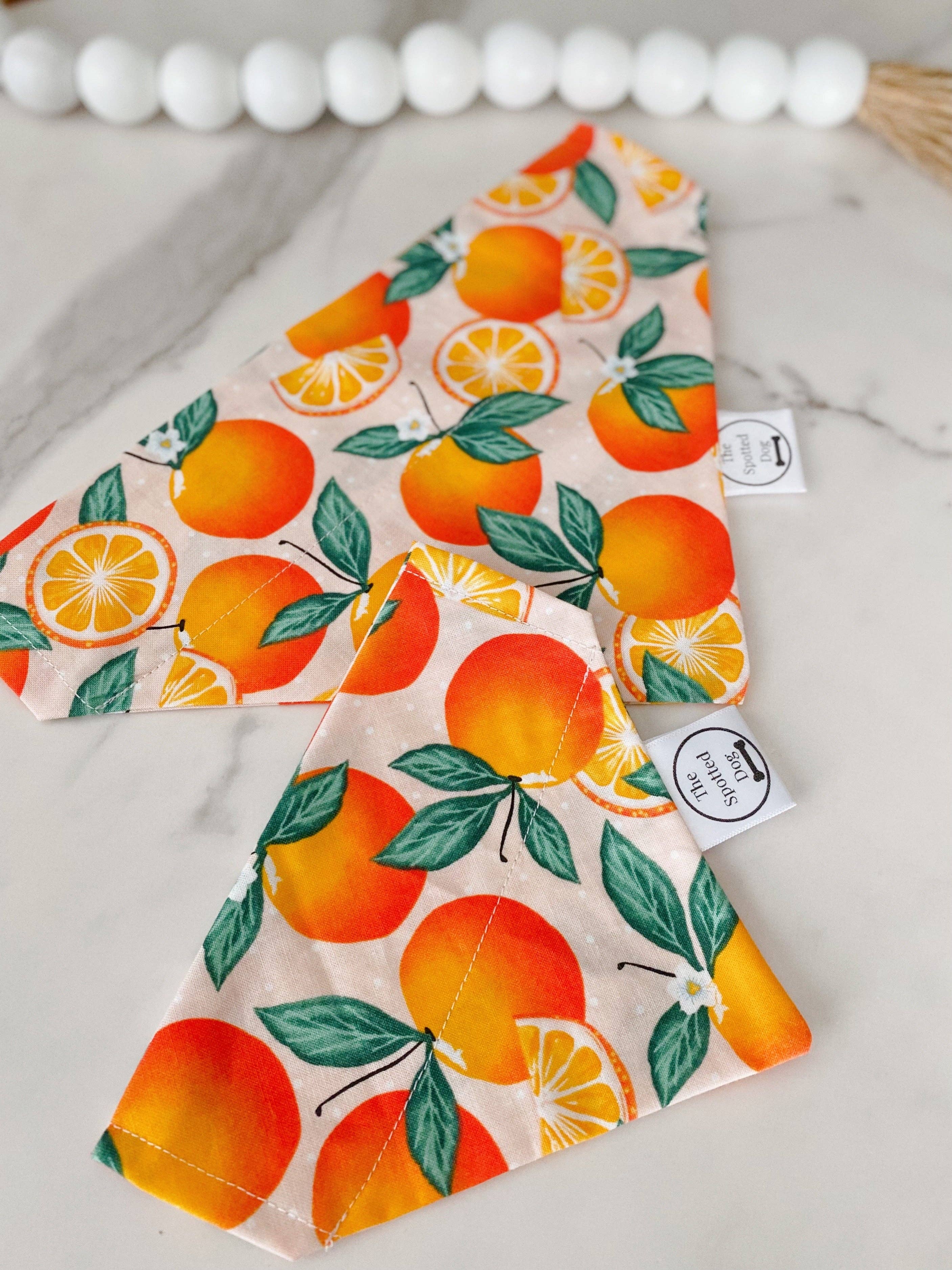 Spotted Dog Co. - Wholesale Pet Bandana - Dog - Orange Zest Bandana1