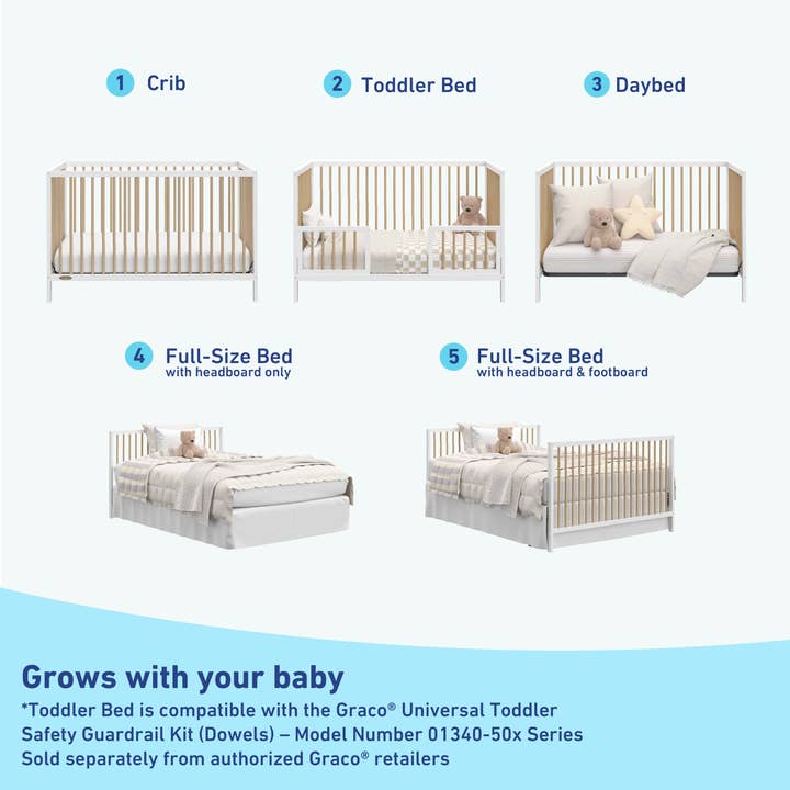 Storkcraft - Wholesale Bed - Kids & Baby - Graco® Teddi® 5-in-1 Convertible Crib35