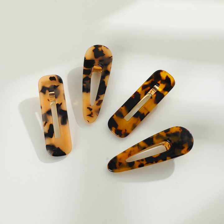 Assorted Gemma Core | Printed Barrette Hair Clip (Set of 2) for wholesale on Faire