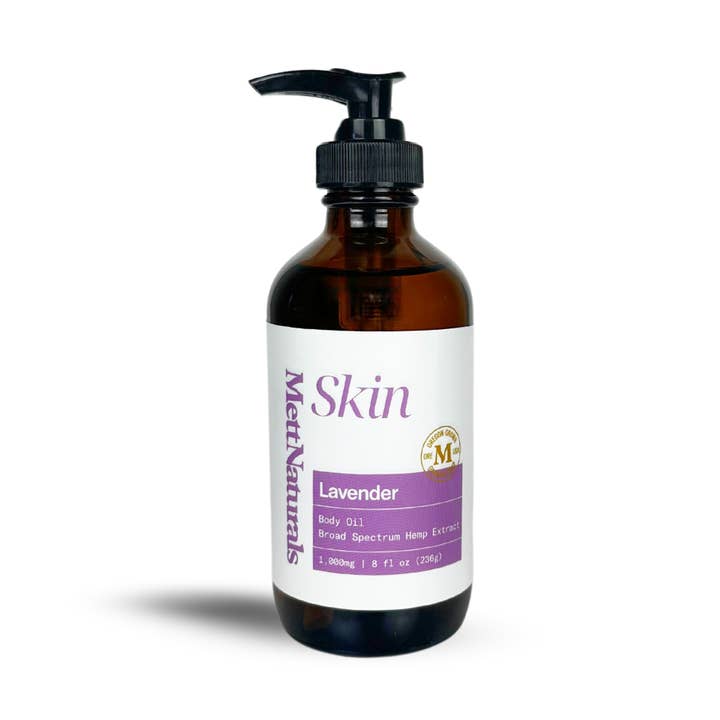 Skin, CBD Broad Spectrum Body Oil - Lavender for wholesale by Mett Naturals CBD