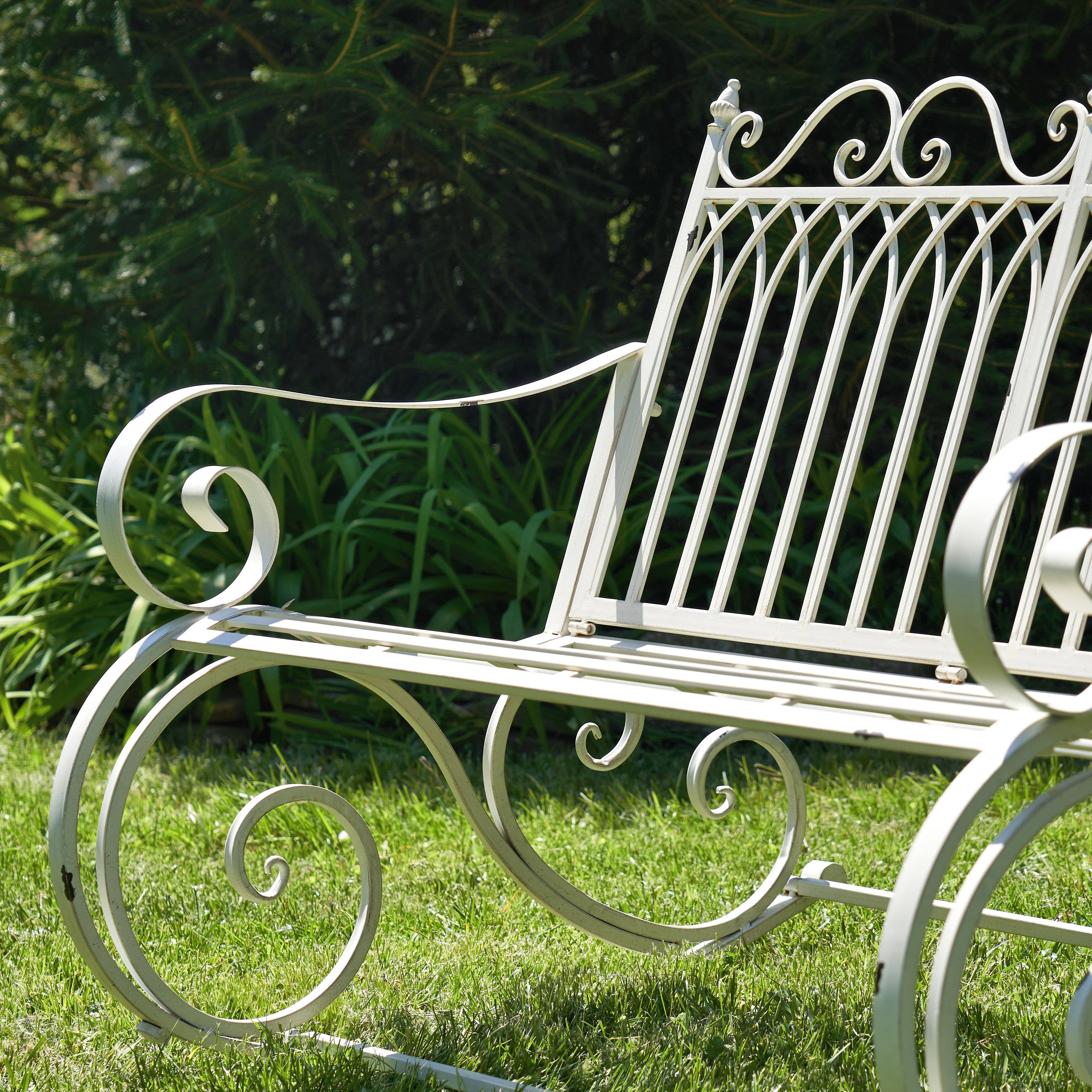 Zaer Ltd. International - Wholesale Bench - Iron Rocking Garden Furniture "Tatiana" Collection- 4 Option8