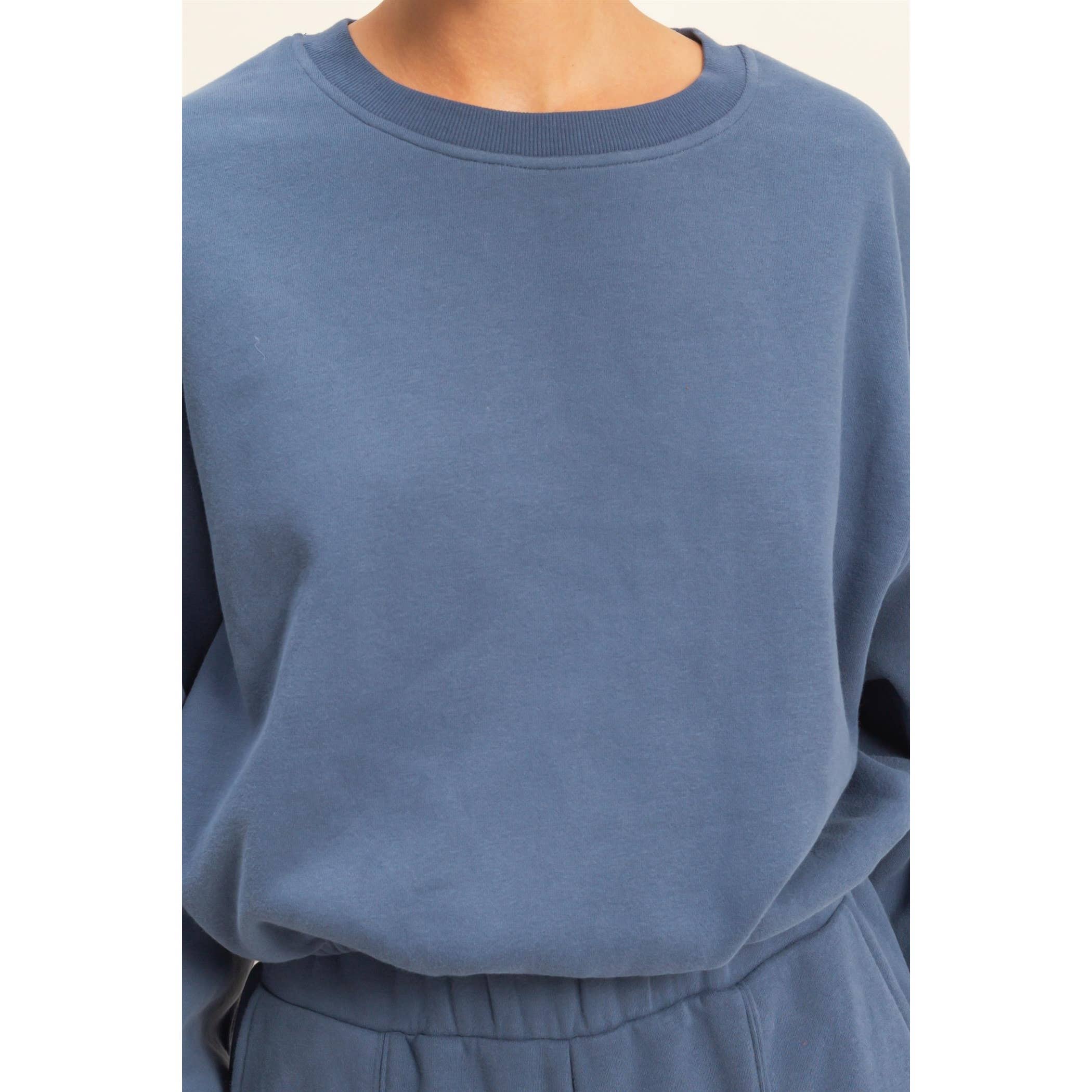 Double Zero - Vente Sweat-shirt – femme - Sweat-shirt court à ourlet élastique coupe décontractée15