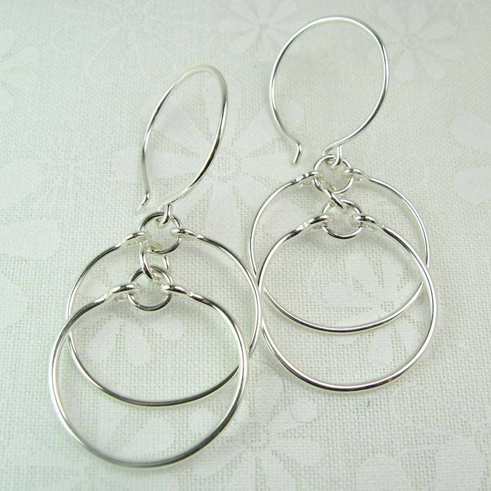 Eclipse Silver Earrings for wholesale by Cloverleaf Jewelry