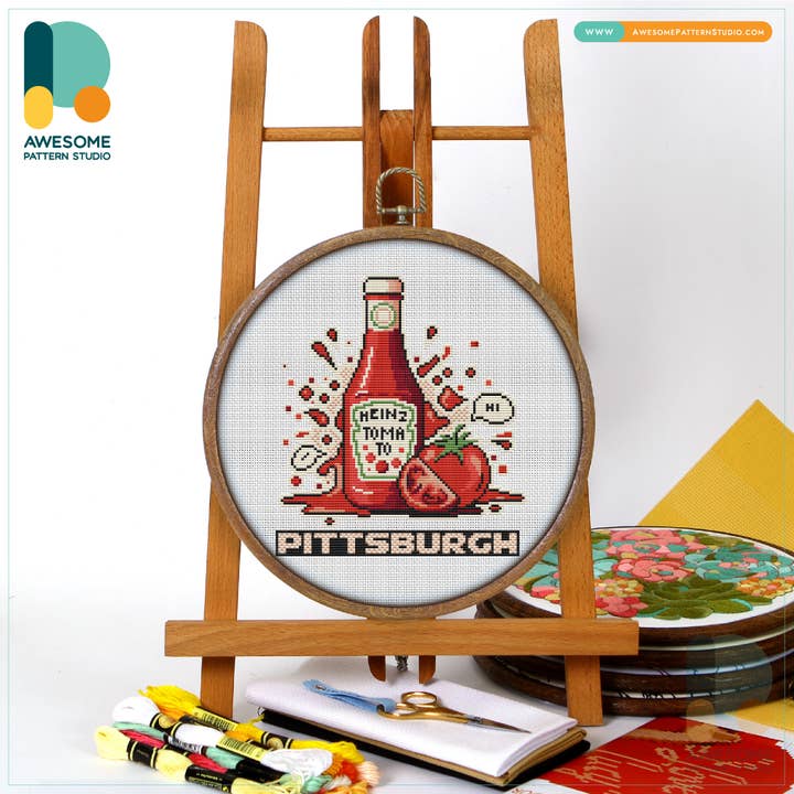 Heinz Pittsburgh CS3097, Counted Cross Stitch Kit for wholesale by Awesome Pattern Studio