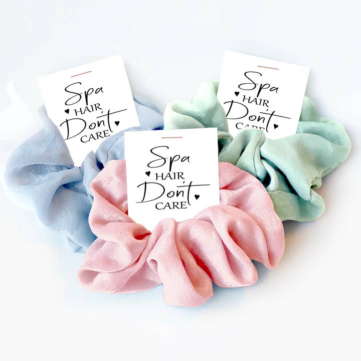 Spa Hair Scrunchie Gifts Party Favors for wholesale by PlumPolkaDot