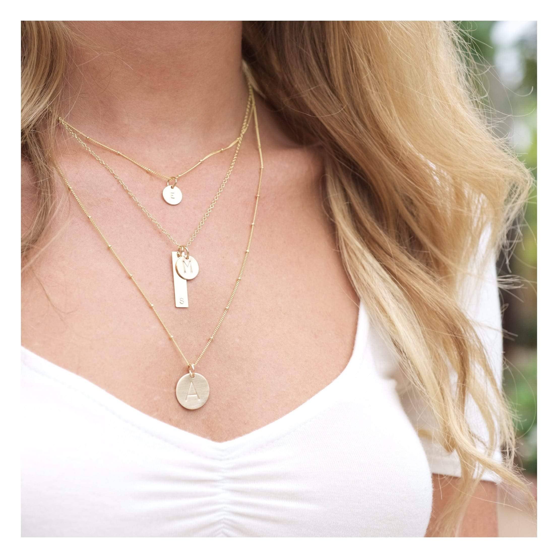 Lotus Jewelry Studio - Wholesale Pendant/Charm Necklace - Trinket Letter Necklace1