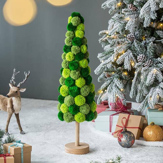 A&B Home Group Inc. - Wholesale Christmas Decoration - 8.7x8.7x31.5" Tree Table Decor - Green4