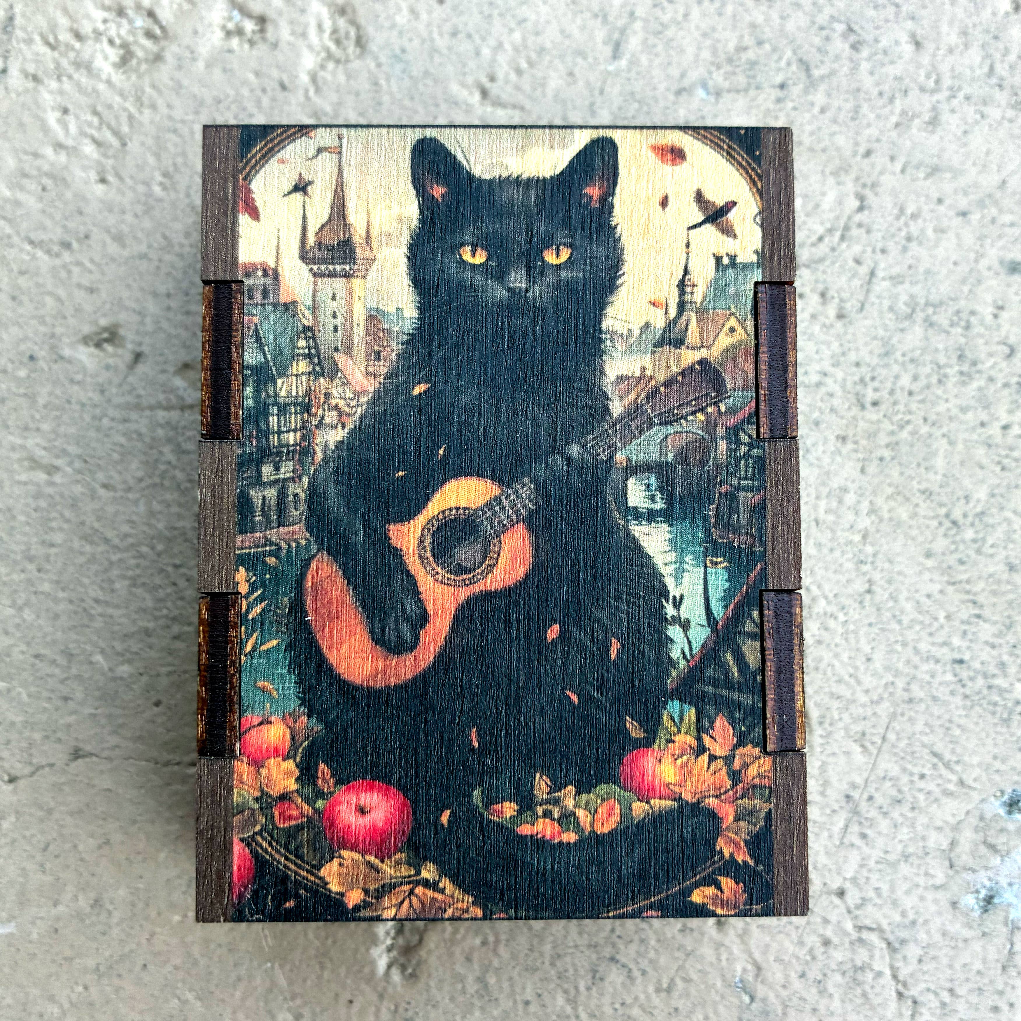 Most Amazing - Vente Allumettes - Allumettes • Chat noir avec guitare Boîtes d'allumettes en bois7