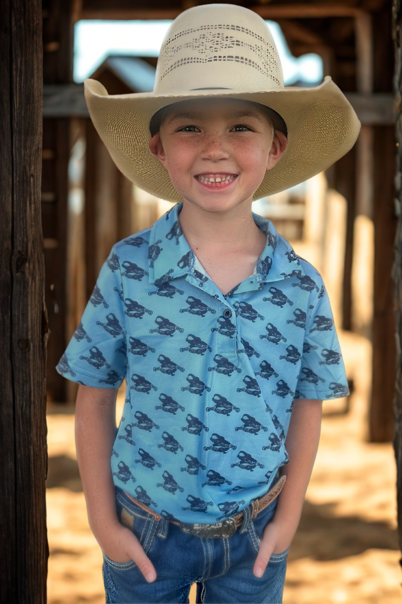 Sterling Kreek - Wholesale T-Shirt - Kids - Spurs On My Boots Kids Polo6