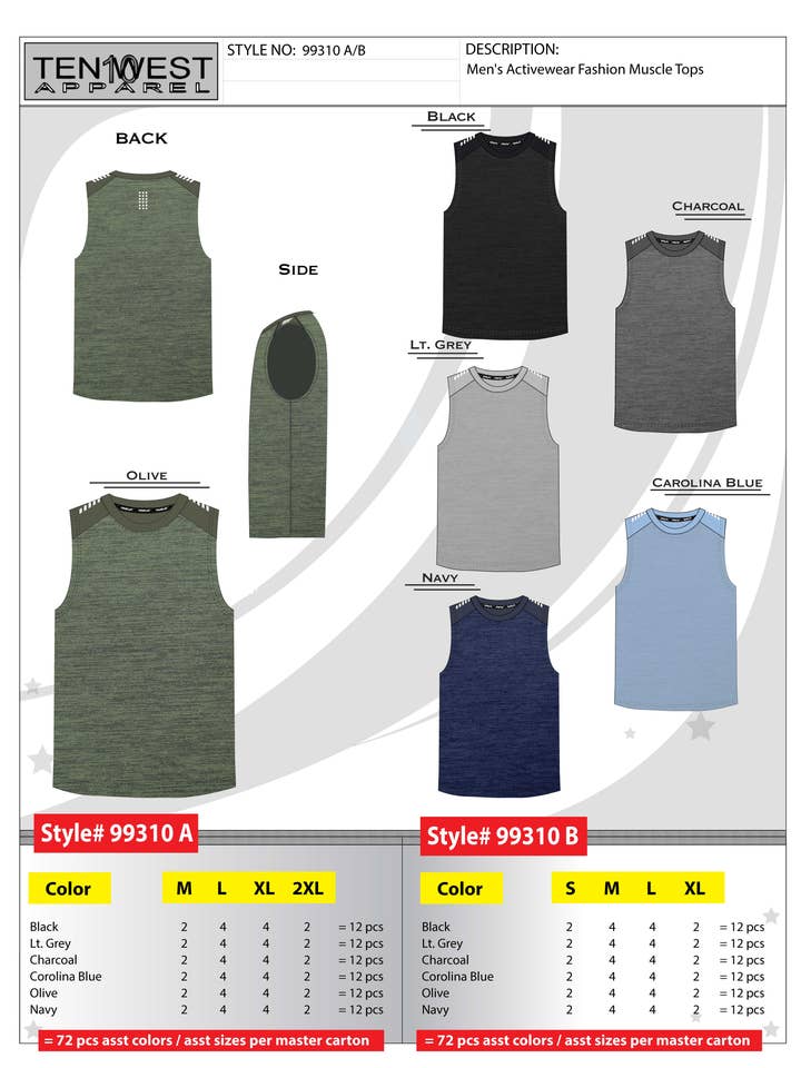 99310A for wholesale by Ten West Apparel