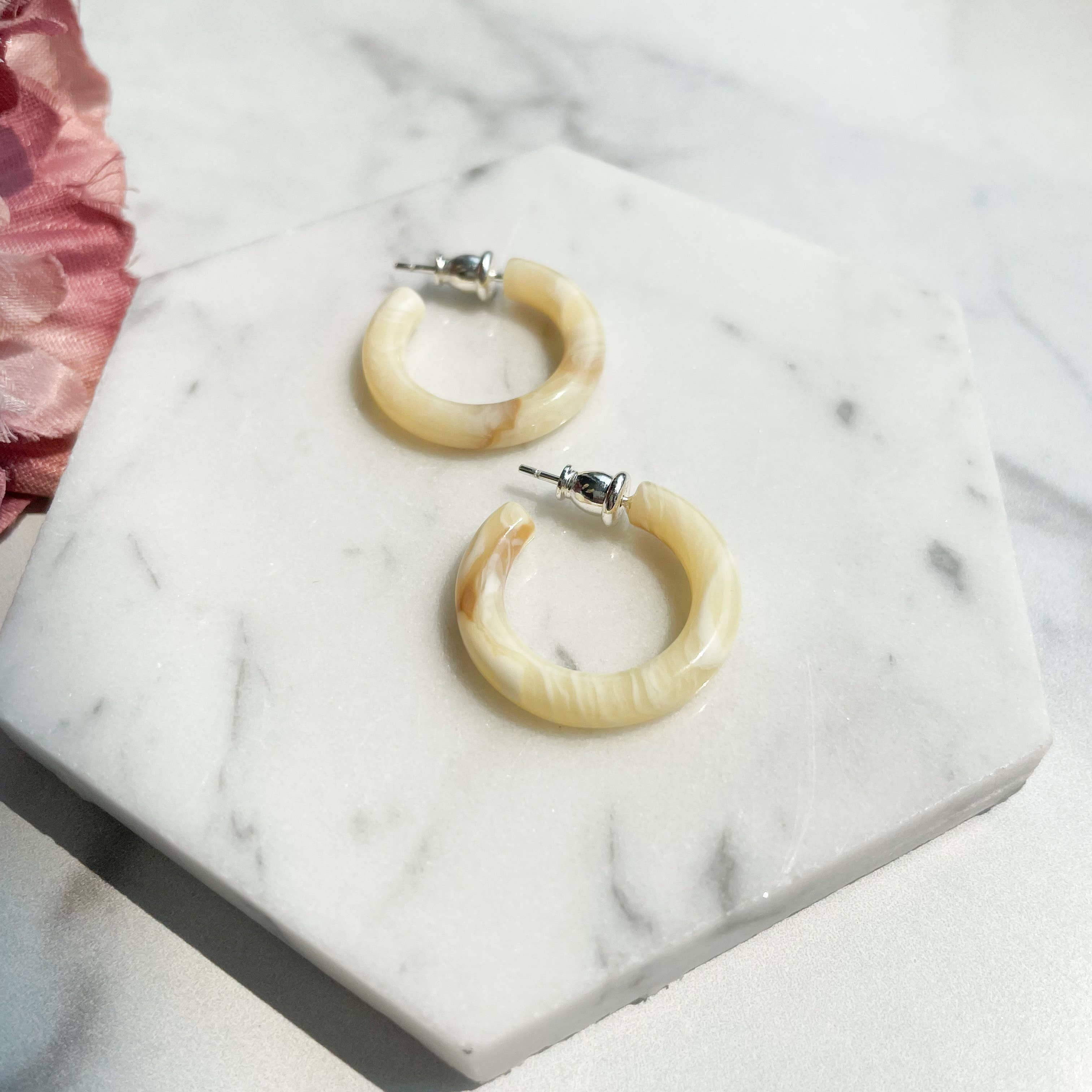 Fenna&Fei - Wholesale Hoop Earrings - Ultra Mini Hoop Collection | Small Italian Acetate Hoops 10