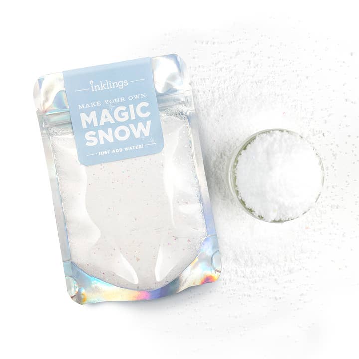 Snow kit - magisk sne (blå) - juleaktivitet for engroshandel hos Inklings Paperie