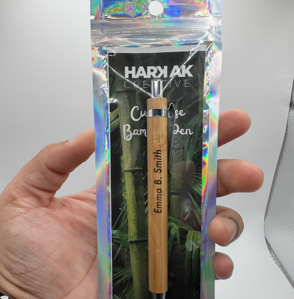 Harkak Creative - Wholesale Pen - Laser Engraved Personalised Wooden Pen Customized small Gift6