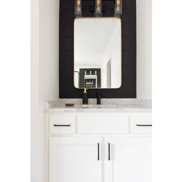 Frame My Mirror, LLC - Wholesale Wall Mirror - Highland Gold Rounded Corner Framed Mirror