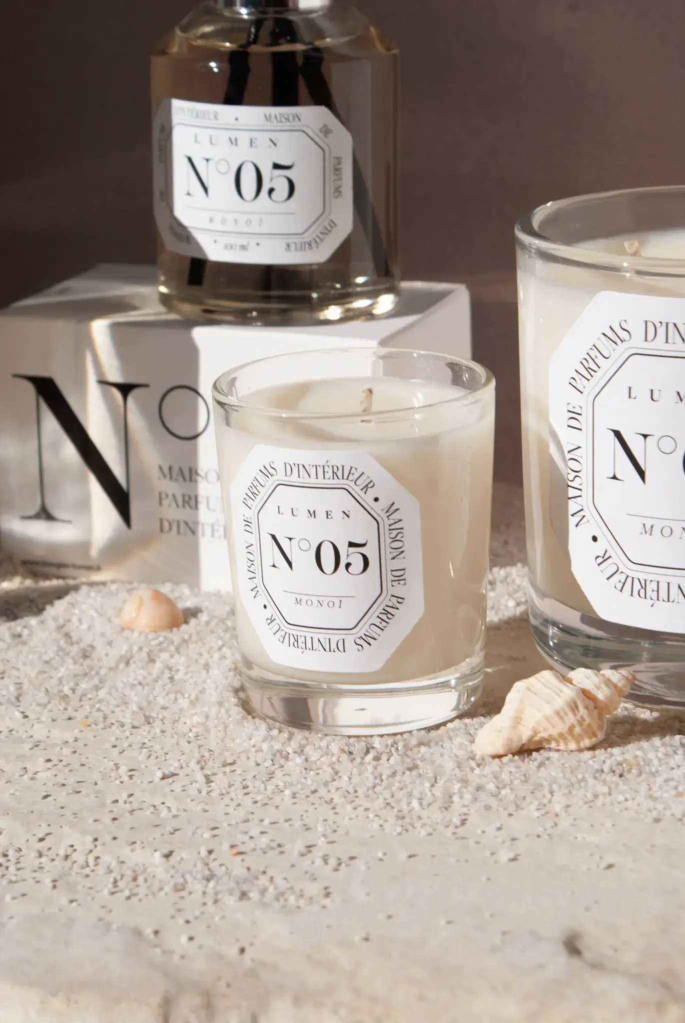 LUMEN - Wholesale Novelty Candle - Small Candle No. 05 - Tropical Monoi1