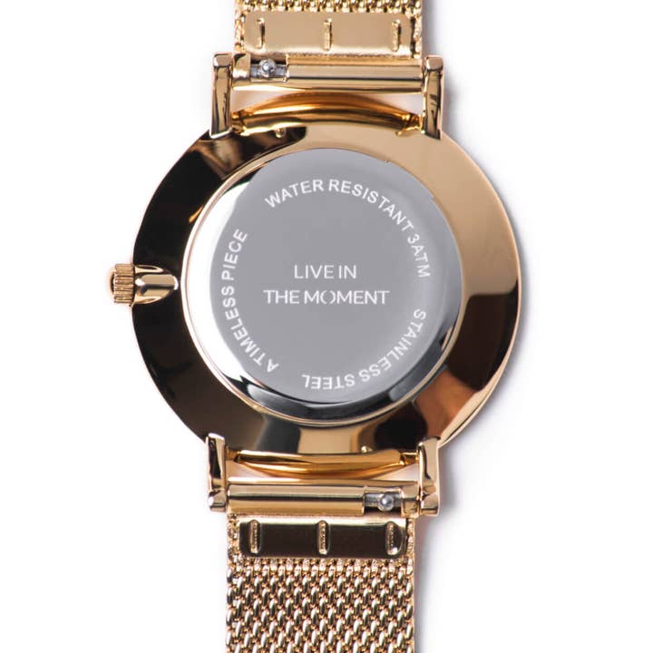 The Watch Now - Vente Montre – femme - The Watch Now Collection exclusive : Montre à bracelet maille dorée3