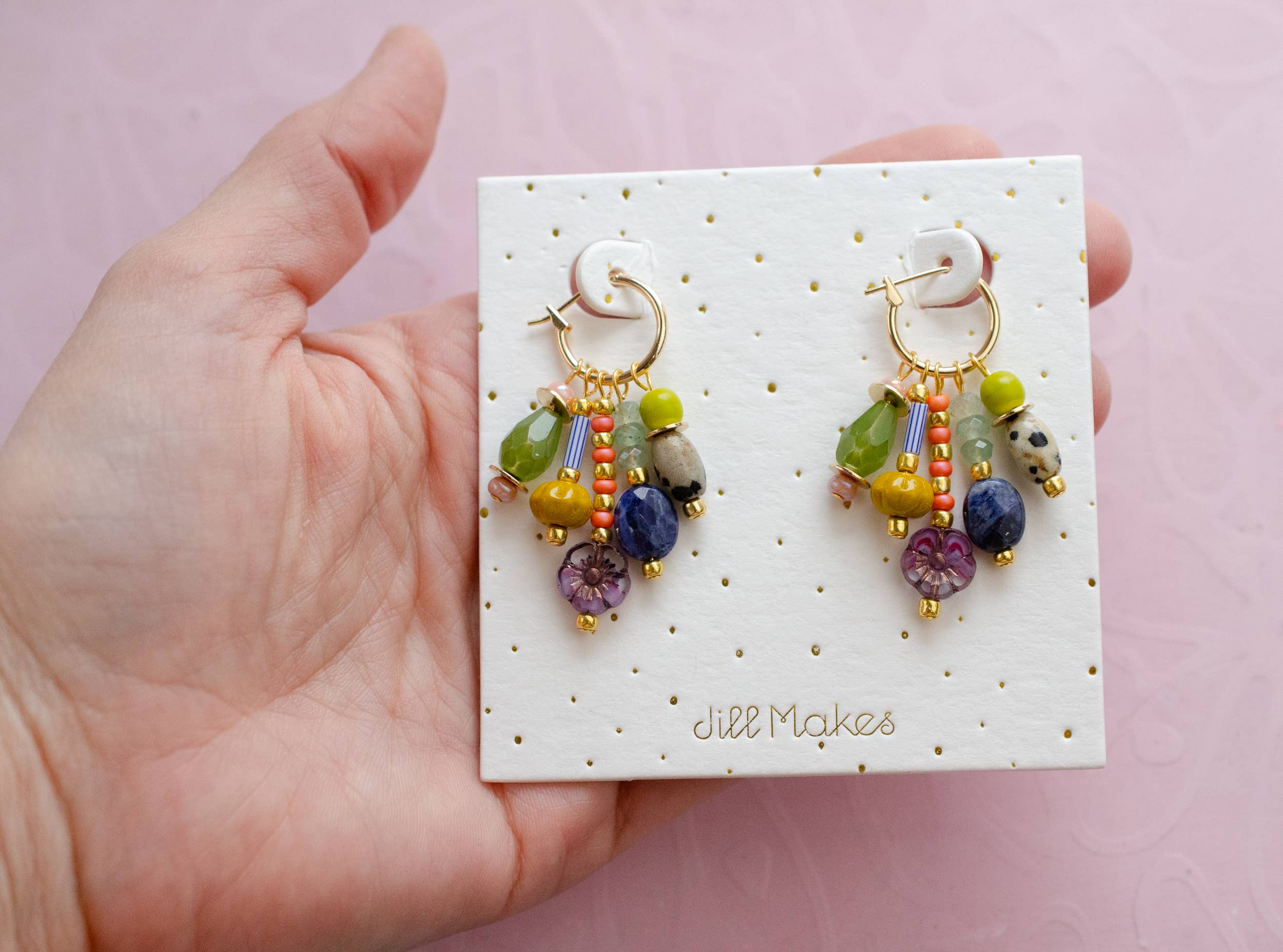 Jill Makes - Vente Boucles d'oreilles pendantes - Boucles d'Oreilles Pendantes Charm - Quinn1