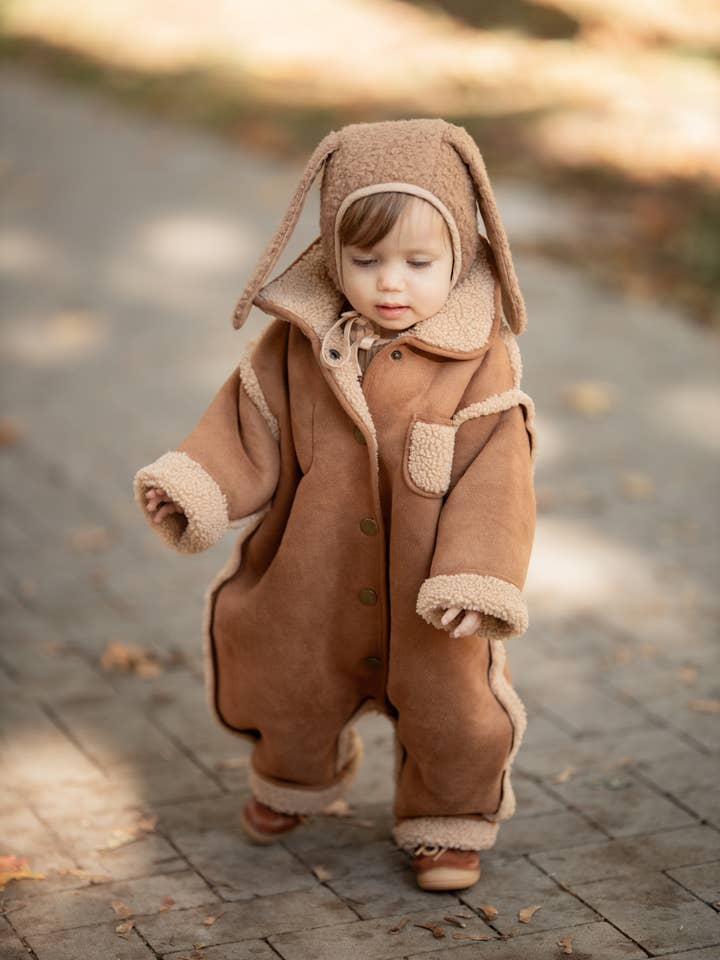 Annie & Charles – Großhandel Overall-Set – Kinder – Annie & Charles® Kinder Lammfell Wende-Overall