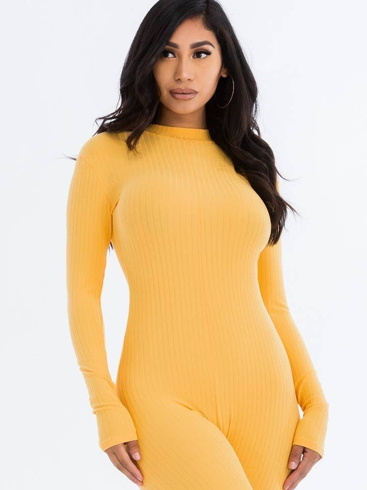 Ribbed Knit Romper for wholesale by CC Wholesale Clothing