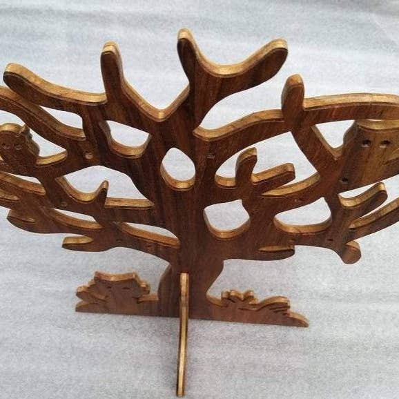 WOODEN TIES & GIFTS - Wholesale Jewelry Stand & Display - Handmade Wooden Jewellery Tree6