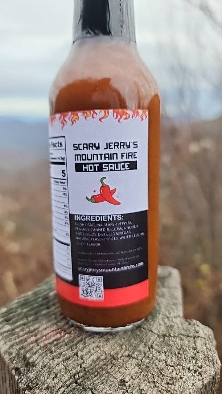 Scary Jerry's Mountain Fire Hot Sauce - Wholesale Hot Sauce - Preacher's Rock Reaper Hot Sauce8