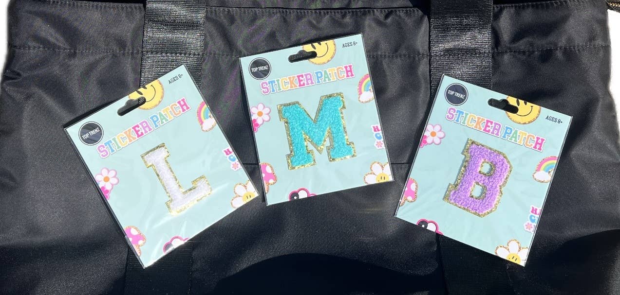Top Trenz Inc - Wholesale Patch - Chenille  Sticker Patches - Initials Collection4