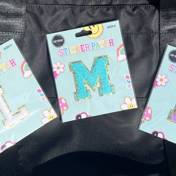 Top Trenz Inc - Wholesale Patch - Chenille Initial Sticker Patch Assorted Refill26