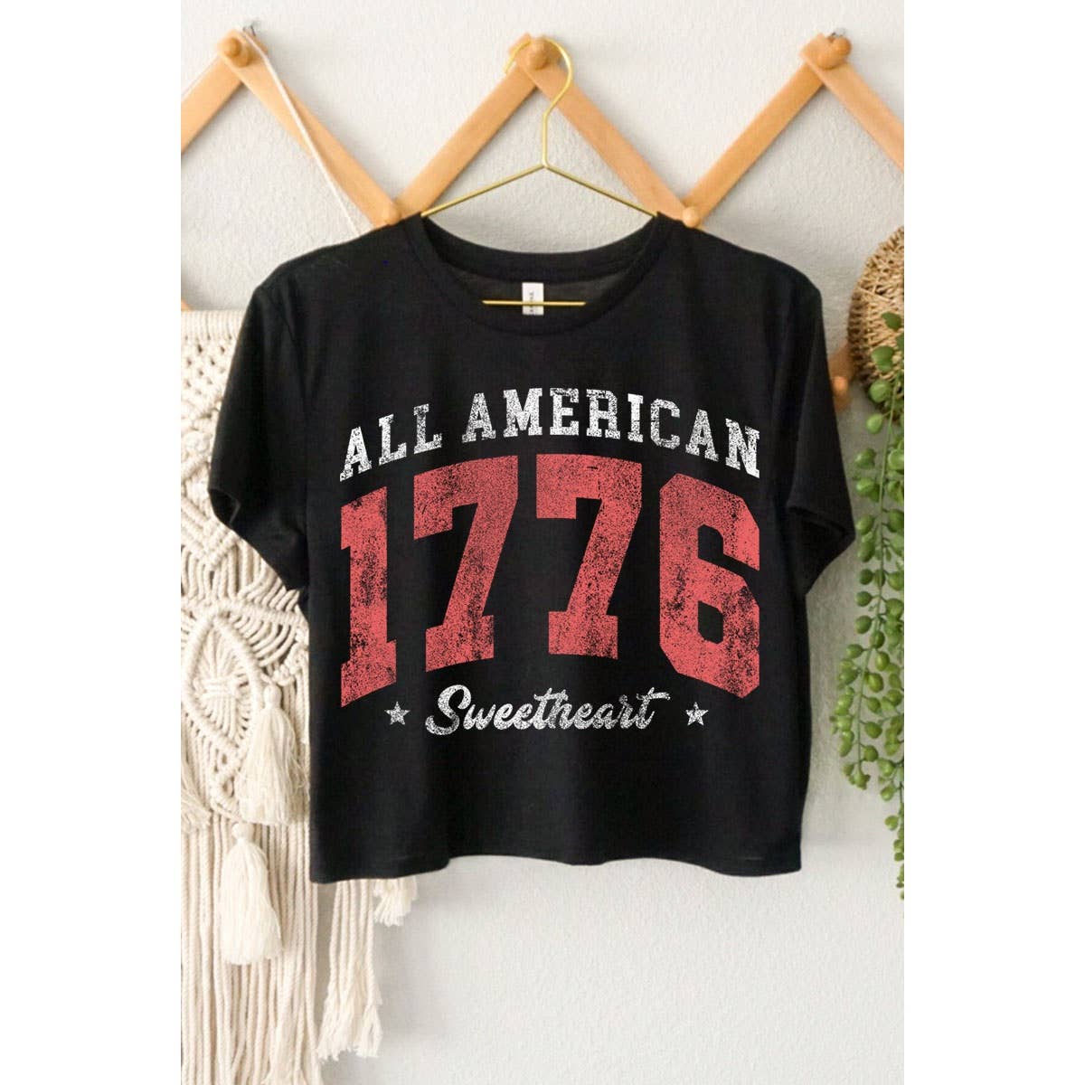 HRTandLUV - Wholesale T-Shirt (Graphic) - Women's - ALL AMERICAN 1776 SWEETHEART GRAPHIC CROP TOP4