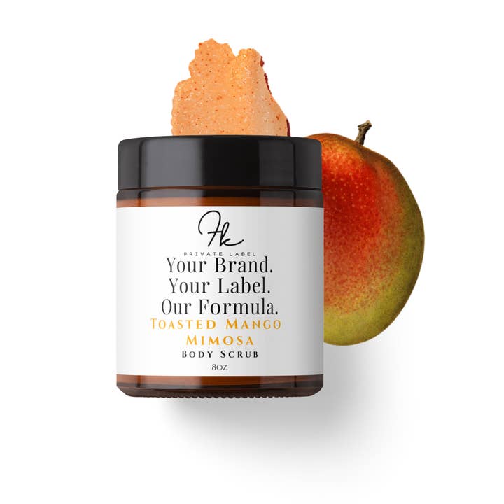 FK Private Label Labs - Vendita all'ingrosso Scrub/esfoliante per il corpo - Sugar Scrub al mango tostato e mimosa