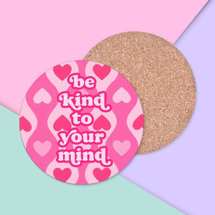 Wees aardig voor je Mind Coaster voor wholesale door Meg Garrod Art