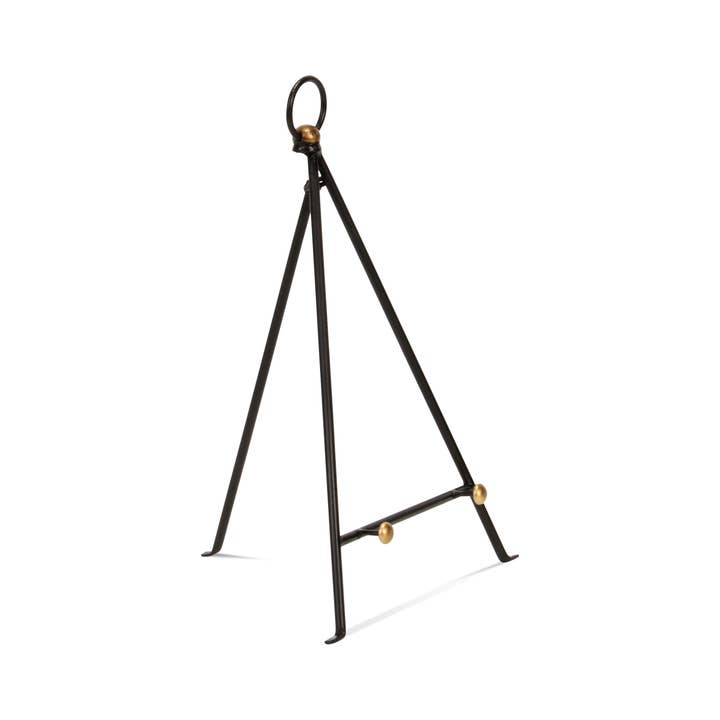 Cheungs Home Decor - Wholesale Easel - Axia Triangular Mini Table Easel | Gold Accents | Black