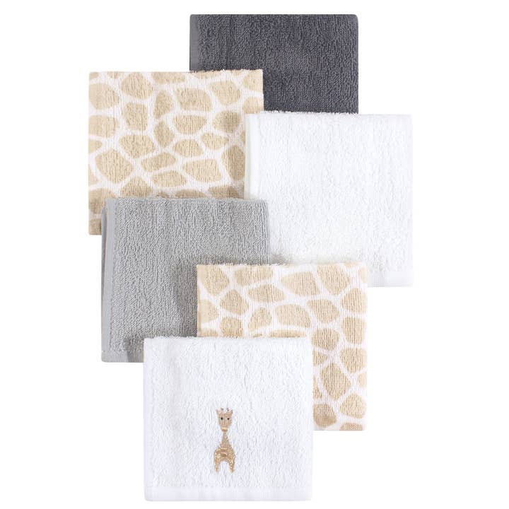 Débarbouillettes en coton super doux Hudson Baby, girafe pour la vente par BabyVision
