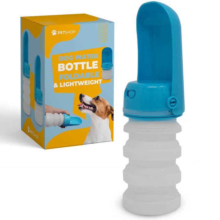 Pet vandflaske til hunde 10 oz sammenklappelig bærbar og konv for engroshandel hos WATSY