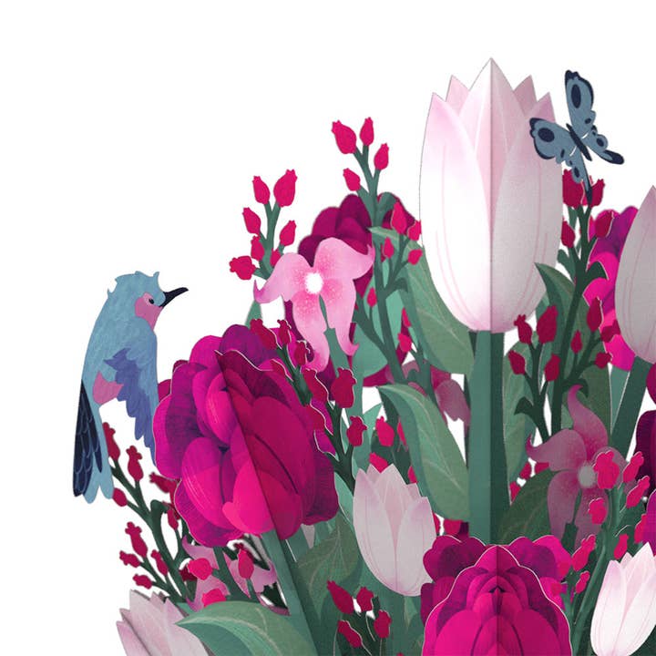Lovepop Cards - Wholesale Mother's Day Card - Mother's Day 12”H x 8.5”W Bouquet, Pop-Up Cards, Flower