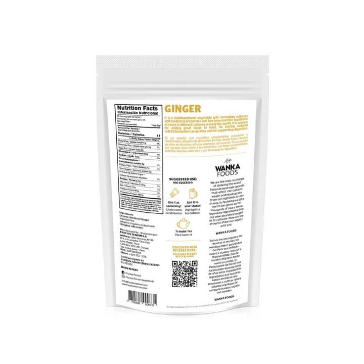 Wanka Foods – wholesale Protein/superfood powder – Organic Ginger Powder