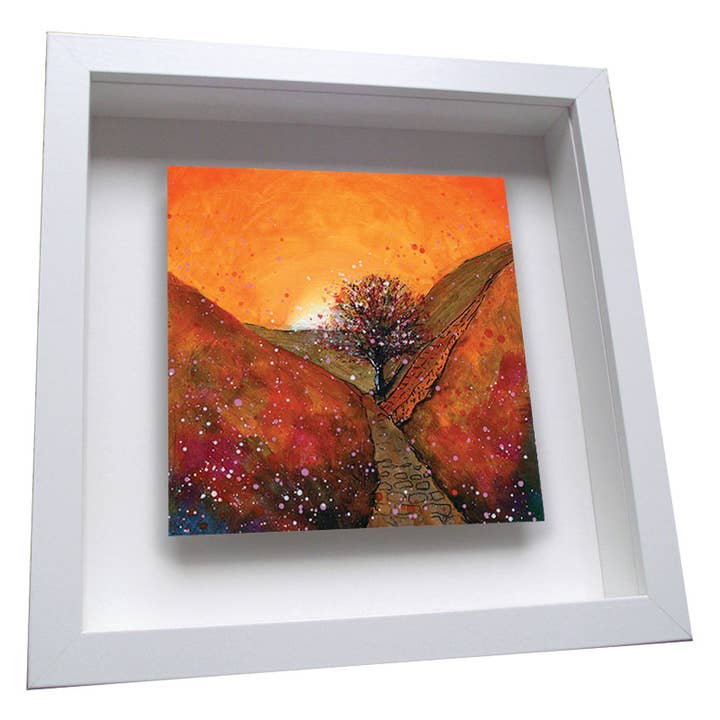 Carrelage en céramique encadré Sycamore Gap Autumn pour la vente par Emily Ward Art