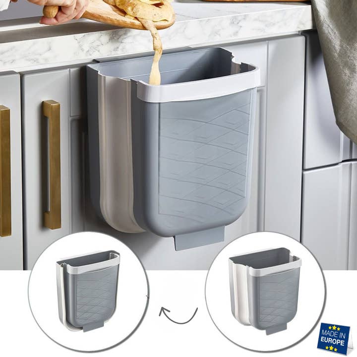 Papelera Plegable Colgante, Cubo de Basura Plegable de 6L para Puerta de Armario para venta al por mayor de Hakan