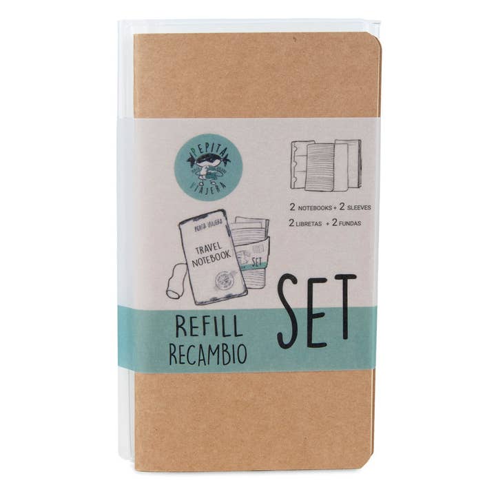 Pepita Viajera - Wholesale Journal Cover - Refill notebooks and cardholders for travel journals