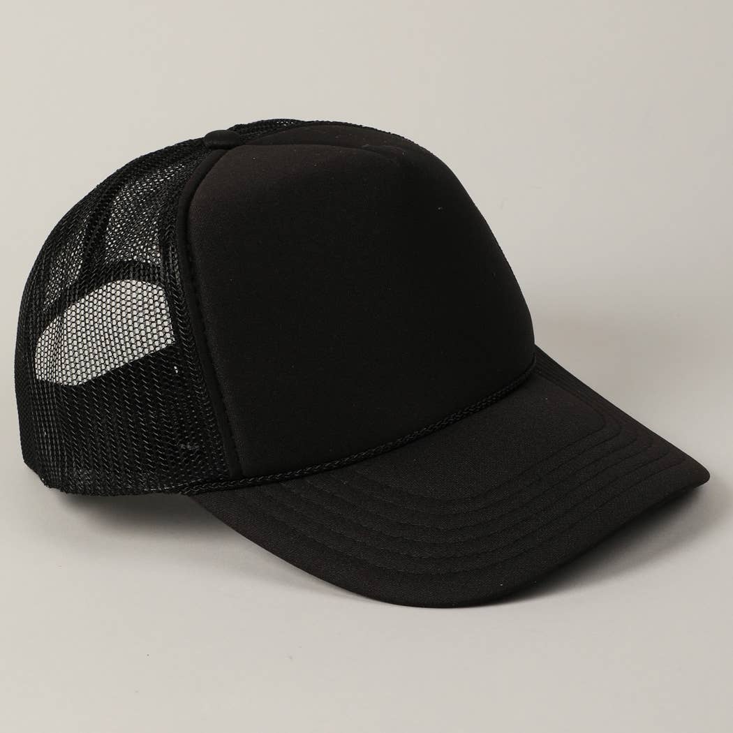 Fashion City - Wholesale Trucker Hat - Unisex - Solid Color OTTO 5-Panel Foam Mesh Back Trucker Hat1