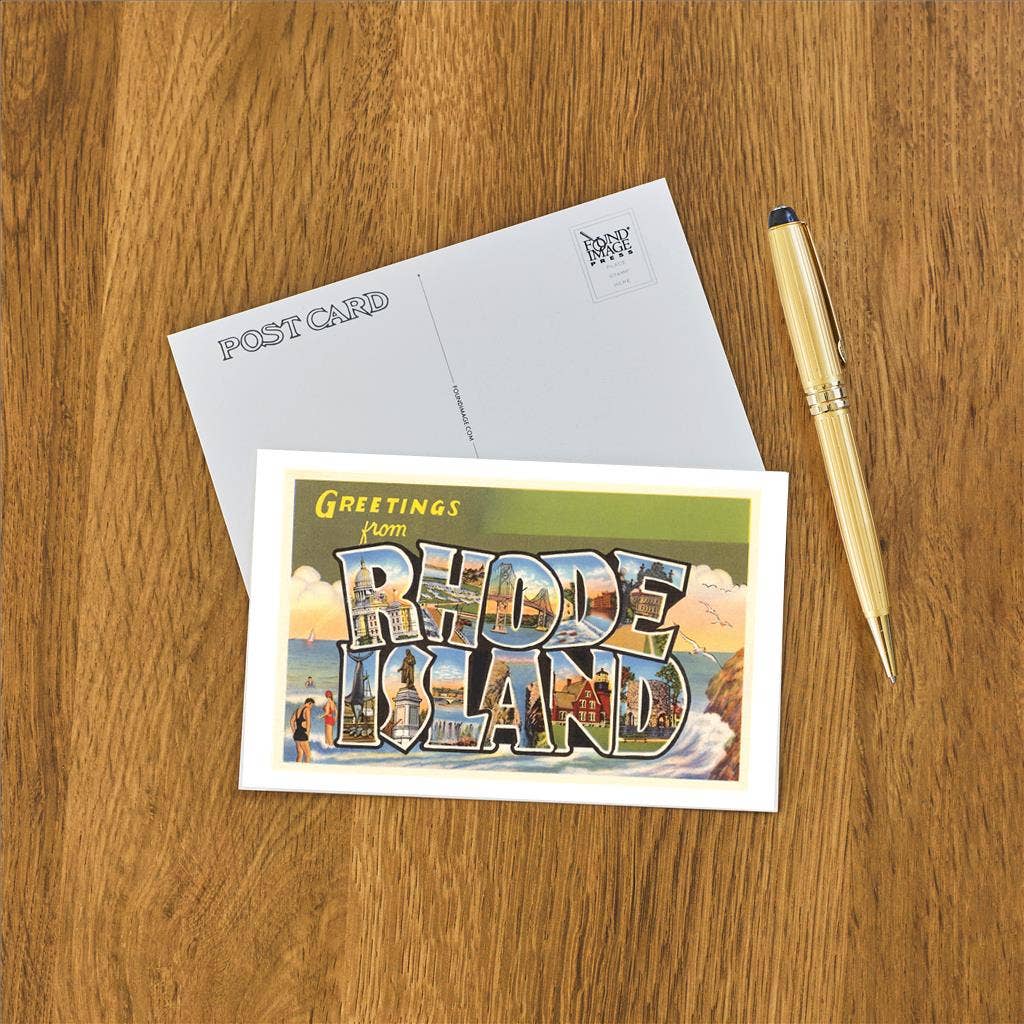 Found Image Press - Wholesale Postcard - Postcard RI-104 Greetings from Rhode Island1